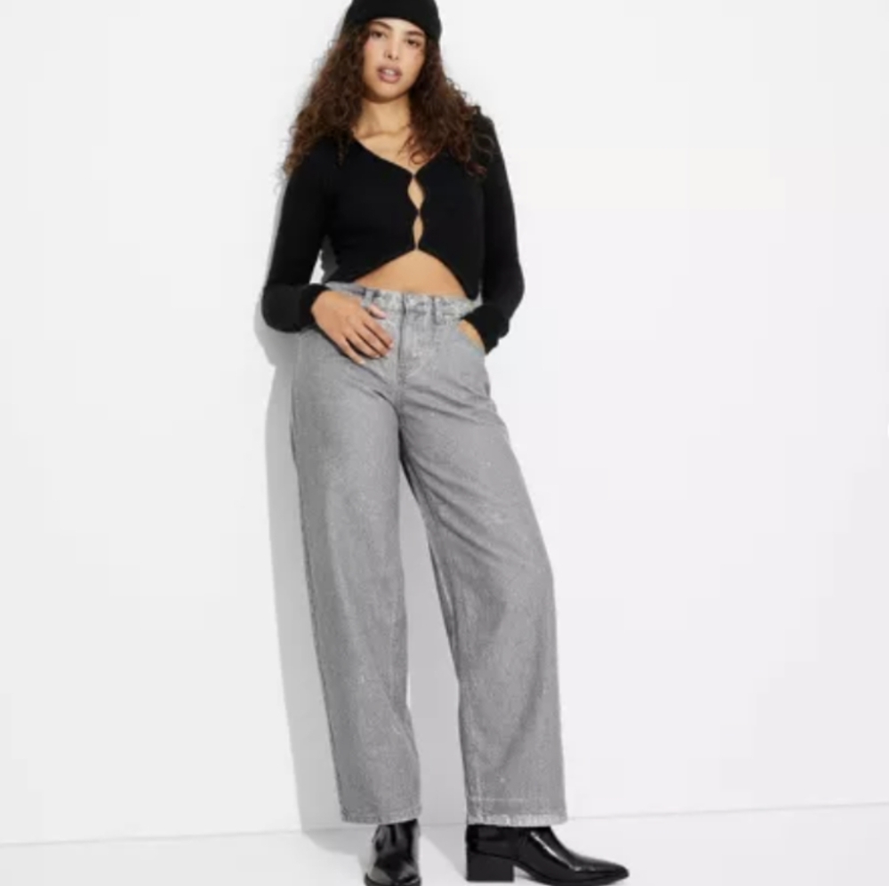 Universal Thread Gray Relaxed Straight Jeans 27 4 - image 1